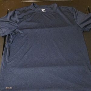 Athletic Works Men's Dark Blue Short Sleeve Tee